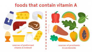 Nutrients high in vitamin A 